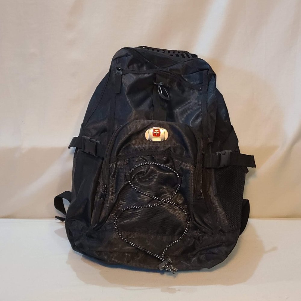 Swiss black backpack